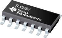 TLV2254 四路轨至轨低压低功耗运算放大器 产品图