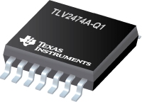TLV2474A-Q1 汽车类 600uA/通道 2.8MHz 轨至轨输入/输出高驱动运算放大器 产品图