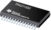 TPA3113D2 具有 SpeakerGuard™ 的 6W 立体声 D 类音频功率放大器 产品图