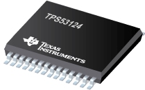 TPS53124 用于低压电源轨的双路同步降压控制器，频率为 380kHz 产品图