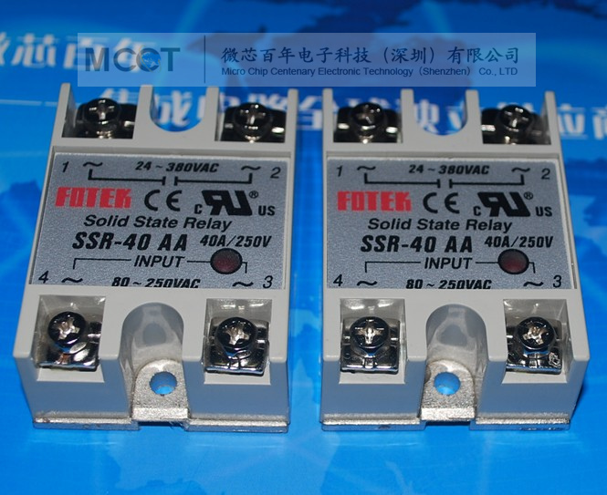 SSR-40AA 40a单相交流控交流阳明FOTEK固态继电器 AC控AC SSR-40AA 220V 产品图