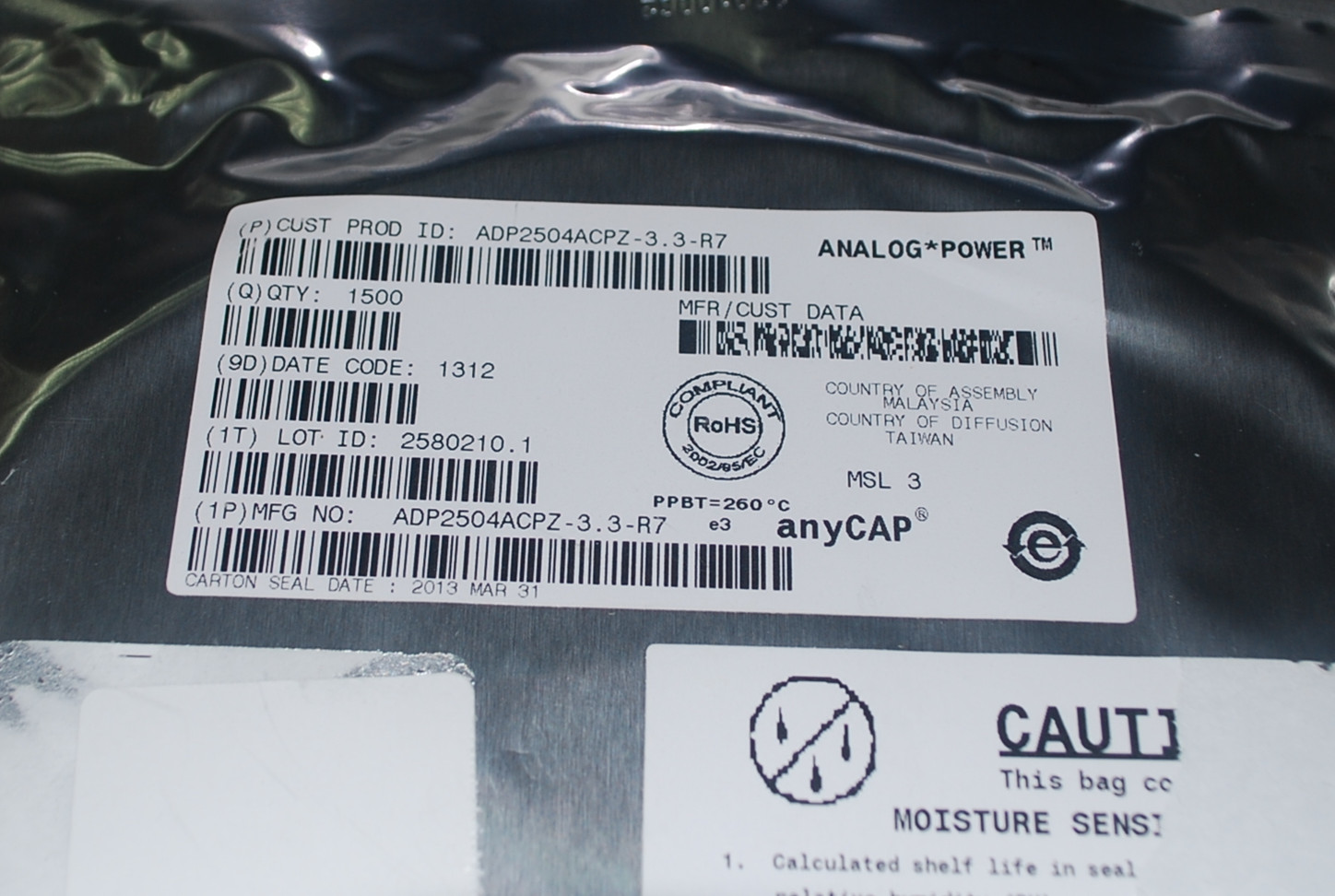 ADP2504ACPZ-3.3-R7 转换器 产品图