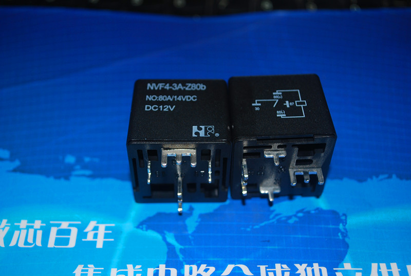 NVF4-3A-Z80b-DC12V 原装正品 福特汽车继电器 NVF4-3A-Z80b DC12V 80A焊脚 线路板式 产品图