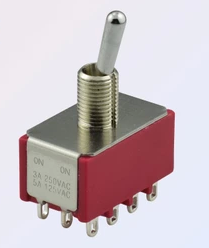 T8401-SEBQ 钮子开关 摇头开关 十二脚两档T8401-SEBQ-H(M) 产品图