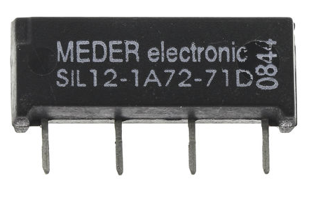 SIL12-1A72-71D Reed Relays 1 Form A, SPST-NO 12V SIL w/Diode 产品图