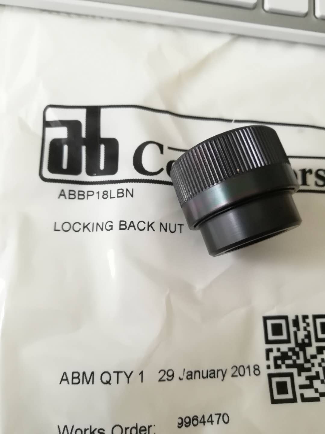 ABBP18LBN AB 型连接器 ABCIRP 连接器锁定背部螺母 产品图