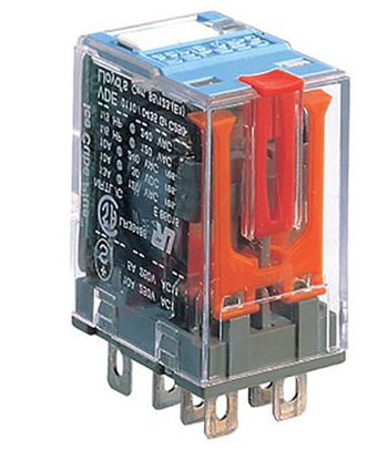 C7-A20X/24VDC Relay, E-Mech, DPDT, 24VDC Coil, 10A 250V Switching, w/LED, Plug-In/Socket Mnt 产品图
