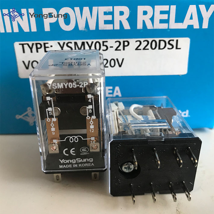 YSMY05-2P024AP 中间继电器 小型继电器 通用继电器 直流继电器 产品图