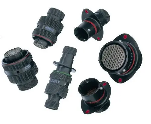 AS612-35SA DEUTSCH AS Standard, Standard Circular Connectors, Wire-to-Wire, 22 Position, Sealable, Black Zinc, Aluminum Alloy, A Polarization Code 产品图