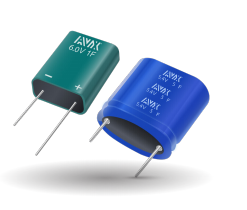 SCMR22C155MSBA0 Cap Supercap 0.47F 5V 0% to 100% (13.6 X 6.3 X 14mm) Radial Plastic Oval Can 9mm 6uA 0.4 Ohm 1000h 65°C Bulk 产品图