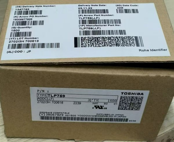 TLP759(J,F) Optocoupler DC-IN 1-CH Transistor With Base DC-OUT 8-Pin PDIP 产品图
