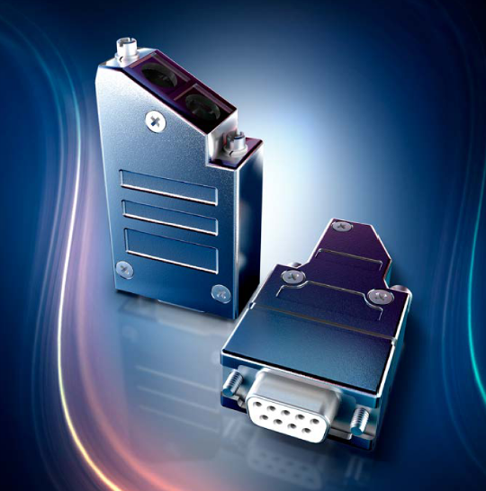 DG09MS-1X D-Sub 全金属罩，用于滑动锁和快速释放锁 产品图
