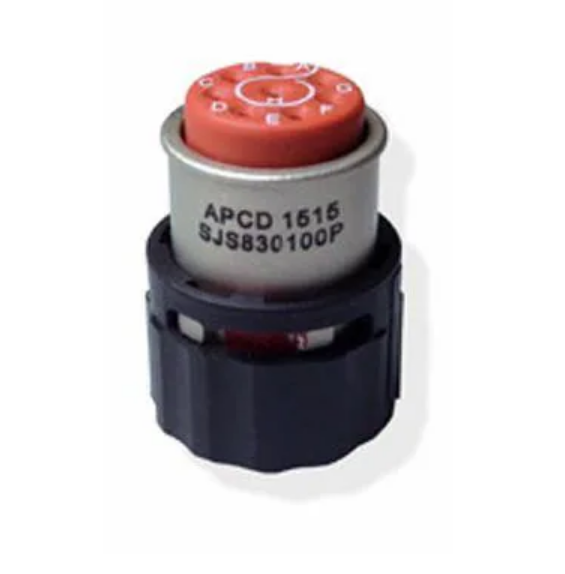 SJS830100P 标准环形连接器 8P SZ22 PLUG INLINE BLACK METALIZED 产品图