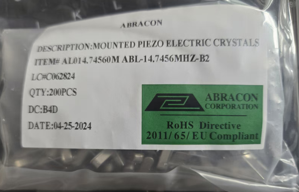 ABL-14.7456MHZ-B2 Crystal 14.7456MHz 18pF 2-Pin HC49/US Bulk (Alt: ABL-14.7456MHZ-B2) 产品图